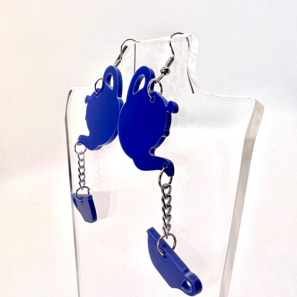 Tea Pot Earrings - Cafe Earrings - Tea Earrings - Novelty Earrings - Statement - Picture 5 of 10